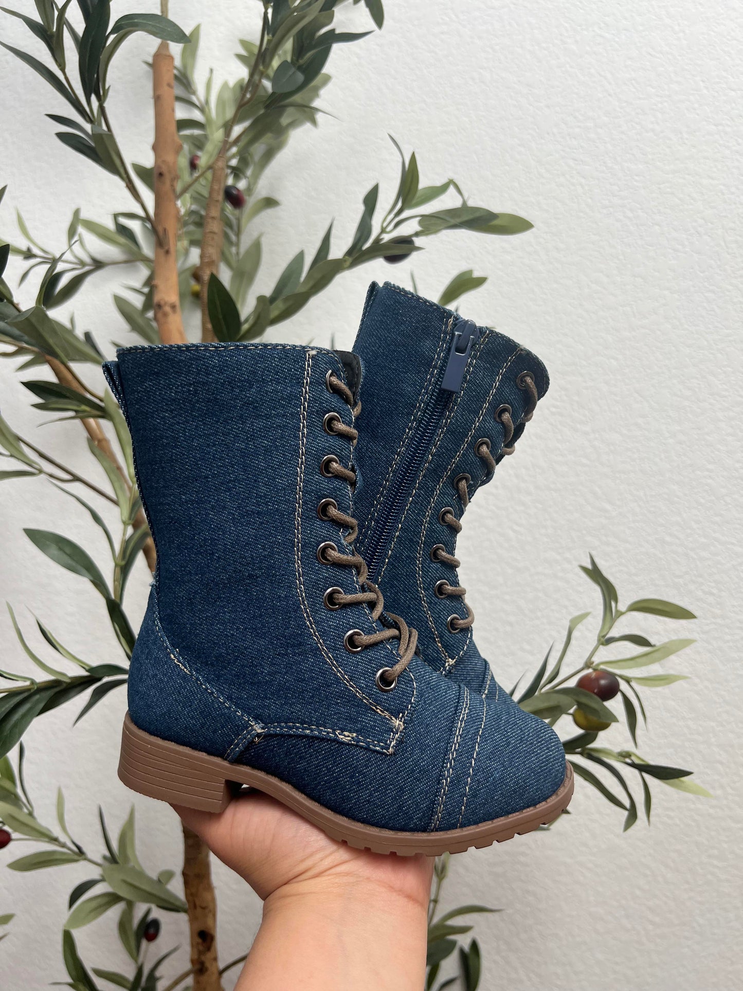 Kassy boots - blue denim