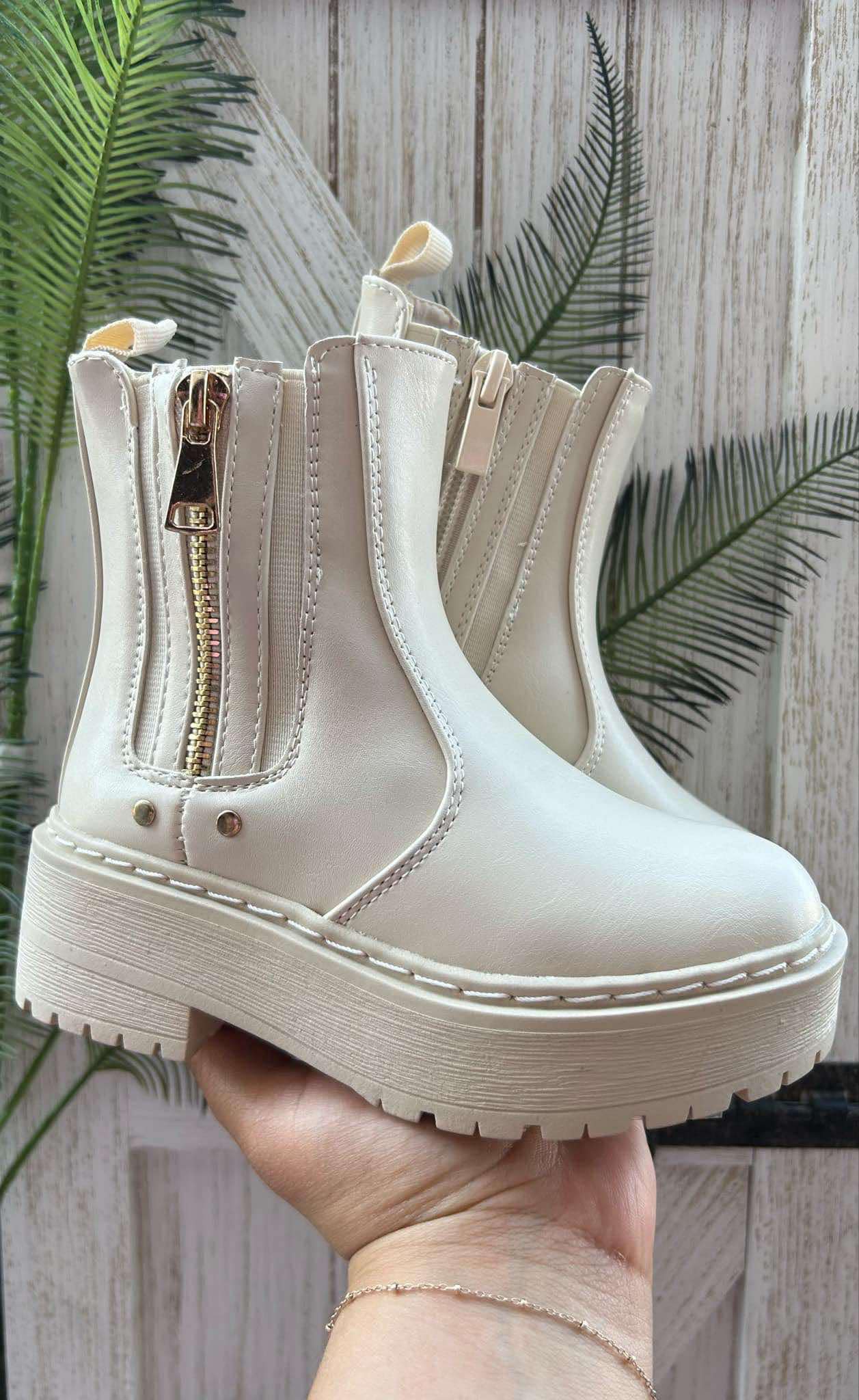 Lina boots - Ivory