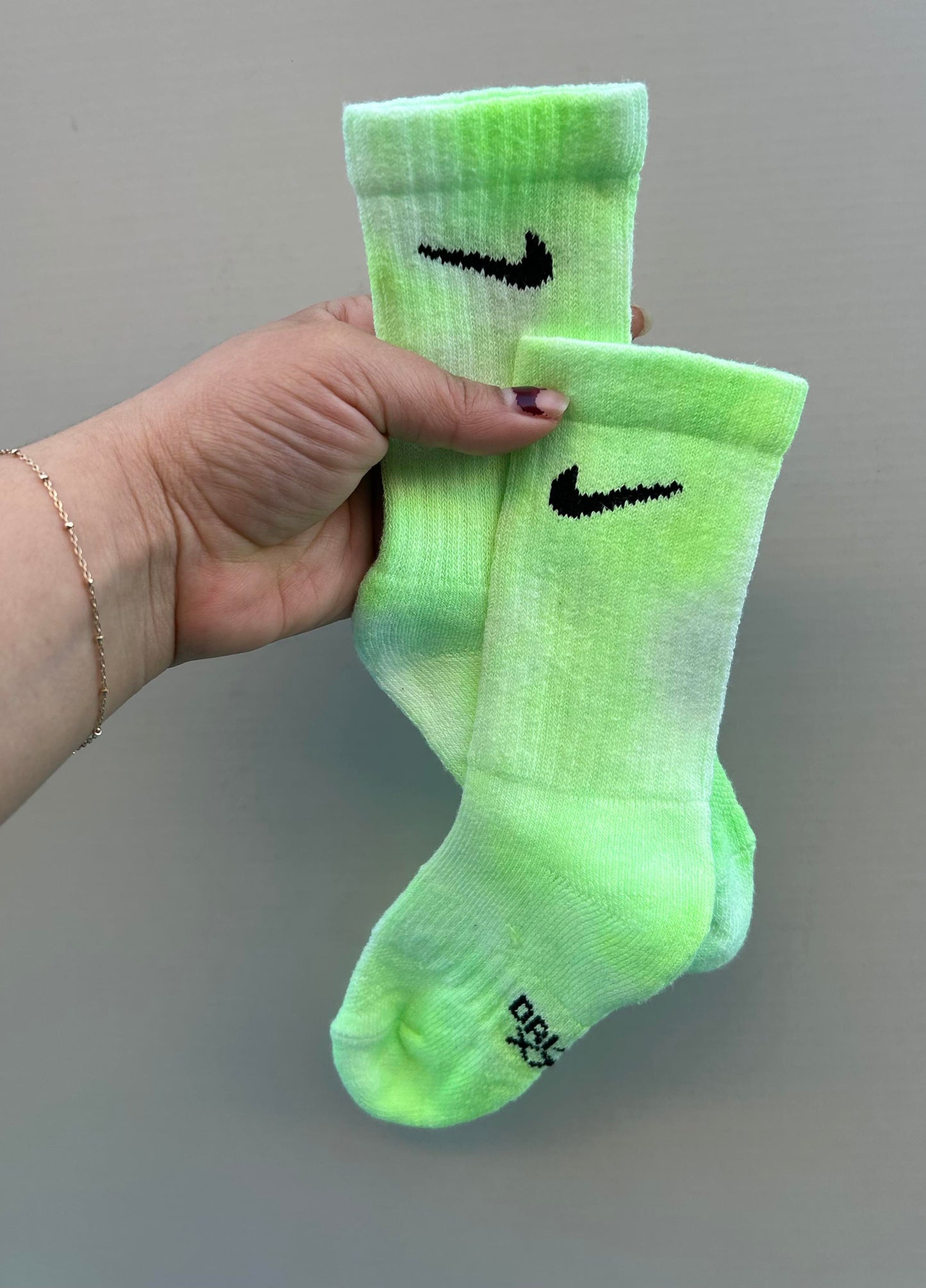 Lime - Tie dye socks